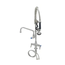 T&S Brass Eversteel Pre-Rinse Unit w/ 8" Swing Nozzle & Add-on Faucet