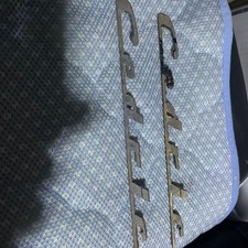 Nissan Cedric Classic Car Emblem Set 2 Pieces Metal Vintage Parts