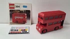 1975 LEGOLAND 384 LONDON DOUBLE DECKER BUS 100% PARTS w MANUAL + STICKERS EUC!