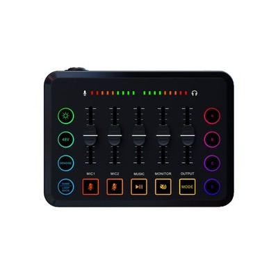 Podcast Equipment Bundle Streaming Audio Interface Kit With Condenser Micr PWGF
