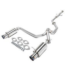 For 2007-2008 Tiburon Gk 4 Od Double Muffler Burnt Tip Racing Cat Back Exhaust For 2007-2008 Tiburon Gk 4 Od Double Muffler Burnt Tip Racing Cat Back Exhaust