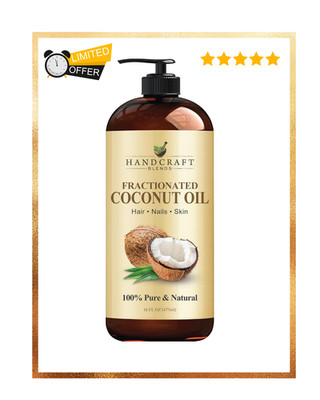 Handcraft Blends Fractionated Coconut Oil - 16 Fl Oz - 100% Pure and Natural