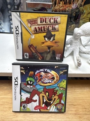Looney Tunes DUO Duck Amuck + Galactic Taz Ball (Nintendo DS) *CIB COMPLETE! NDS