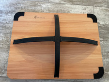 StrongTek Wooden Balance Board with Crossed Hardwood Base Exercise