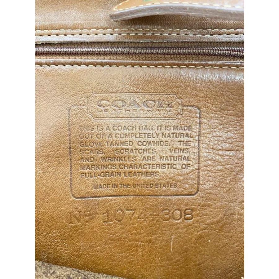 COACH Backpack Flap Leather Brown Versatile - image 5