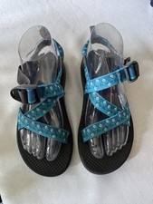 CHACO Z/1 Ecotread Sandals Petunia Two Turquoise Blue Green Size 5 Big Kid