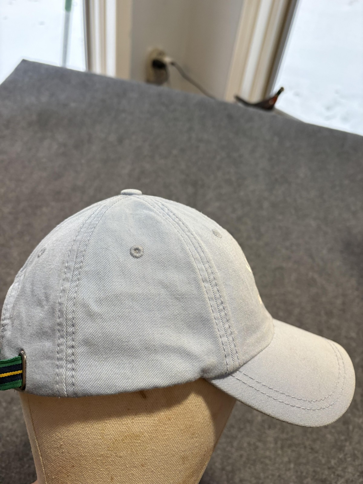 Lacoste Hat Cap Strap Back One Size Light Blue Since 1933 Baseball Logo Mens thumbnail 5