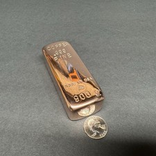 900 g / 1.98 lb Copper Bar - Mirror Finish On Top And Sides - Bullion - Sealed