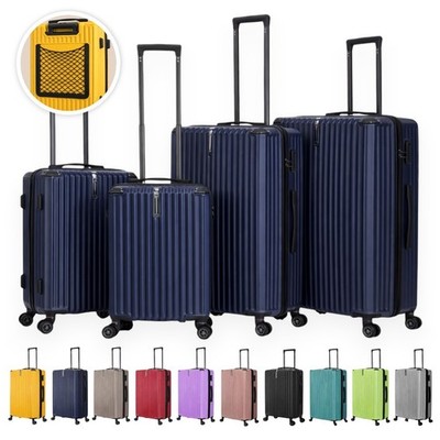 4tlg Kofferset Hartschale Reisekoffer XL L M S Trolley Koffer Set 10 Farben 2246