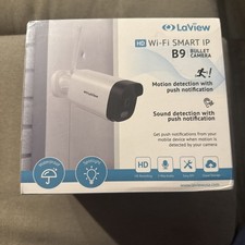 LaView HD Wi Fi Smart IP B9 Bullet, Security Camera Outdoor 4 Pack - White