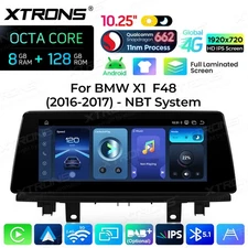10.25" Car Screen Upgrade 4G Android 14 CarPlay GPS 8+128GB For BMW X1 F84 NBT