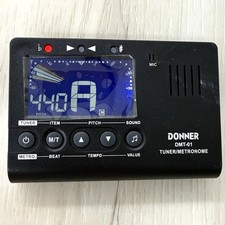 DONNER DMT-01 Black 3-in-1 Digital METRONOME TUNER TONE GENERATOR Guitar WORKS