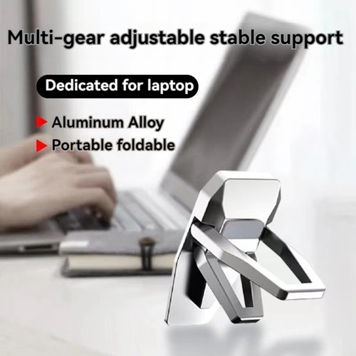 Tragbarer -Laptopständer, Faltbar, Unsichtbarer Laptop-Riser mit 2 Einstell8024 - Afbeelding 5 van 6