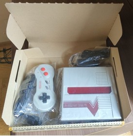 Columbus Circle FC Compact HDMI Famicom Compatible Console Matte White and Red