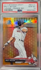 2017 Bowman Draft - Chrome Brett Netzer #BDC-31 Orange Refractor /25 (RC) PSA 10