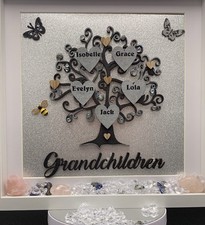 Personalised Family Tree Box Frame
