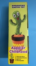 Dancing Singing Cactus Plush Toy for Kids   Sings Songs, Mimics Voice, Light-up