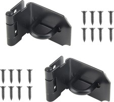 2PCS 90 Degree Door Hasp Latch Stainless Steel Padlock Clasp 3 Inch