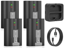 4-Pack 6040mAh Replacement Ring Battery with Charger Station for Ring-Video D...