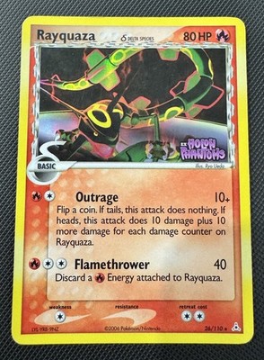 Pokémon TCG: Rayquaza (Delta Species) Rare 26/110 Holon Phantoms