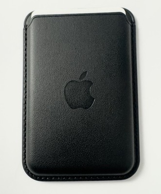 iPhone Leather Wallet Card Holder With MagSafe (Black)