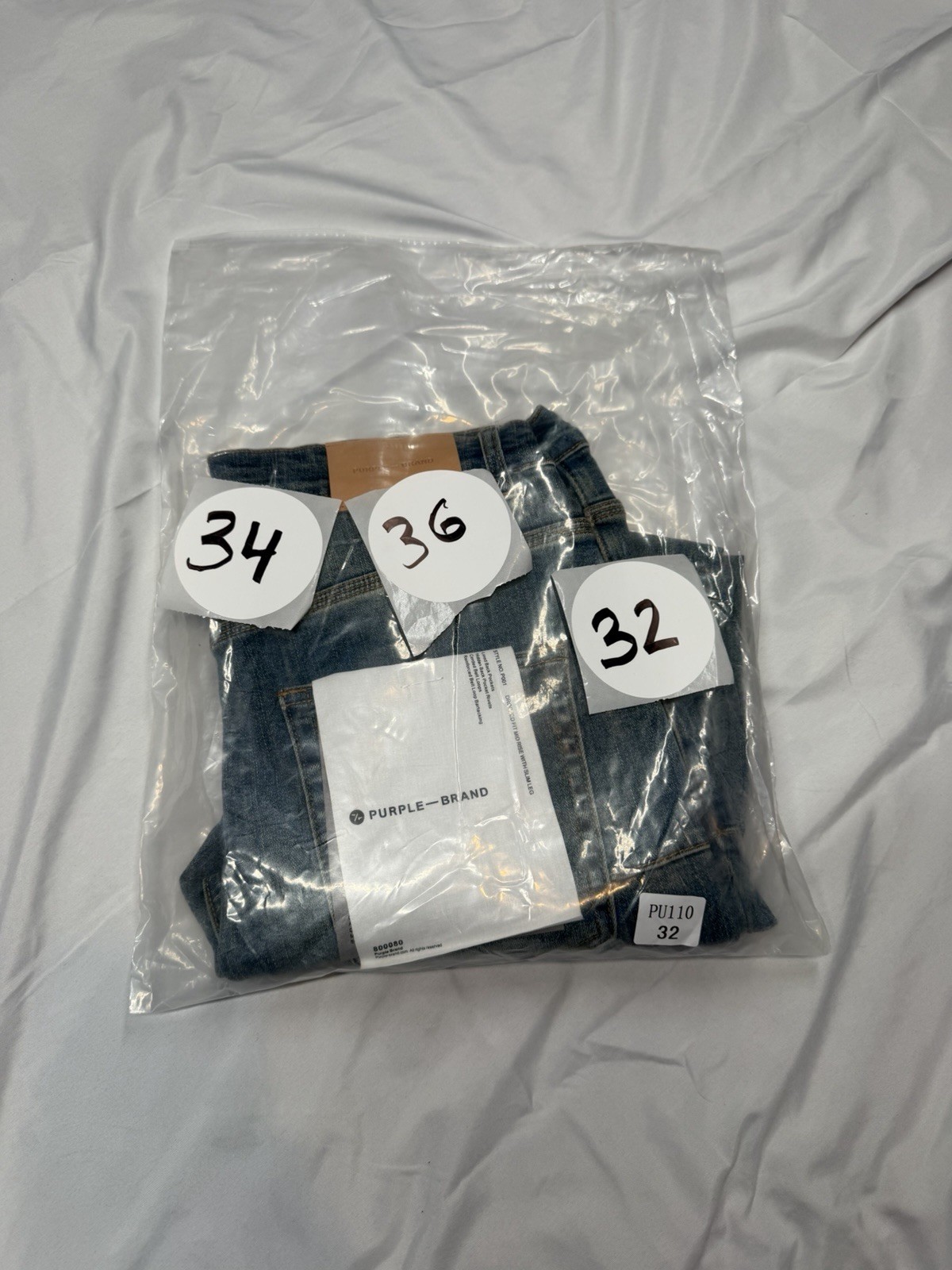 Men's Blue Distressed Patchwork Straight Denim Je… - image 4