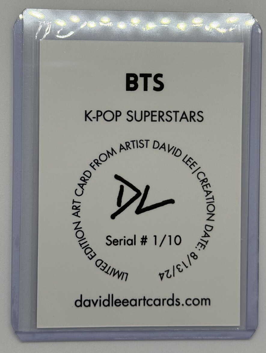 10star BTS- ̗̀ ( ˶'ᵕ'˶) ̖́- BTS Limited Edition Artist Signed “K-Pop Superstars” Trading