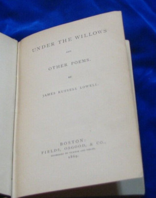 Under The Willows and Other Poems