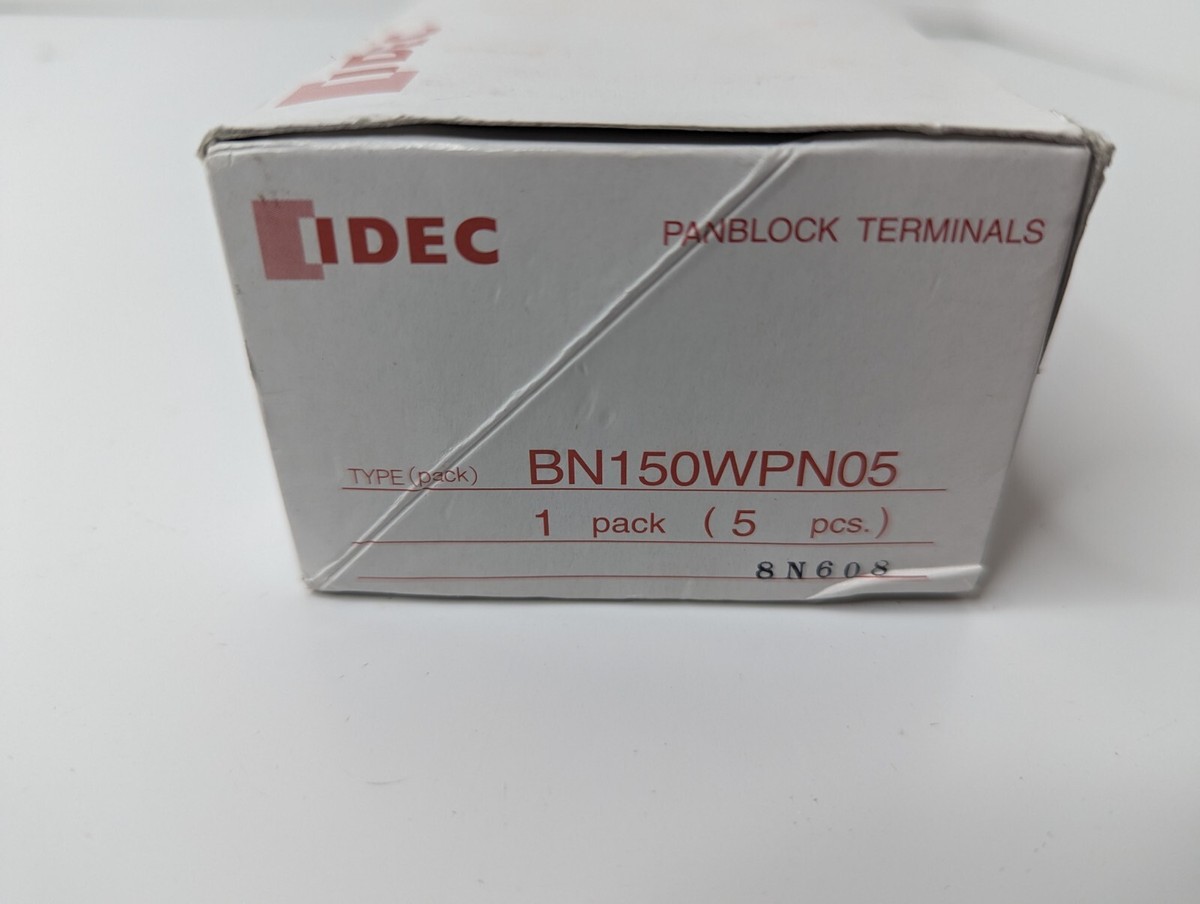 IDEC Panblock Terminals BN150WPN05 600V 150A NSMP 5 pieces IDEC Panblock Terminals BN150WPN05 600V 150A NSMP 5 pieces