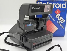 Vintage Instant Camera Polaroid Closeup 636 In Original Packaging