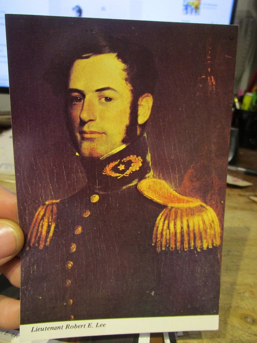 FAMOUS HISTORICAL PERSON POSTCARD Lieutenant Robert E Lee Civil War Young  Man | eBay