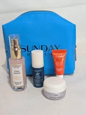 Sunday Riley Good Genes & CEO Vitamin C Dynamic Duo w/ Discovery Set  Bag 