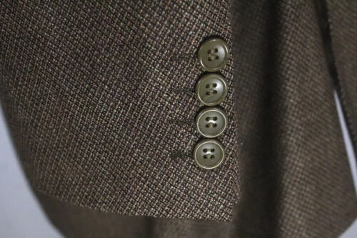 brown Mantoni soft hopsack wool blazer jacket sport suit coat super 140s 40 R - Picture 3 of 8