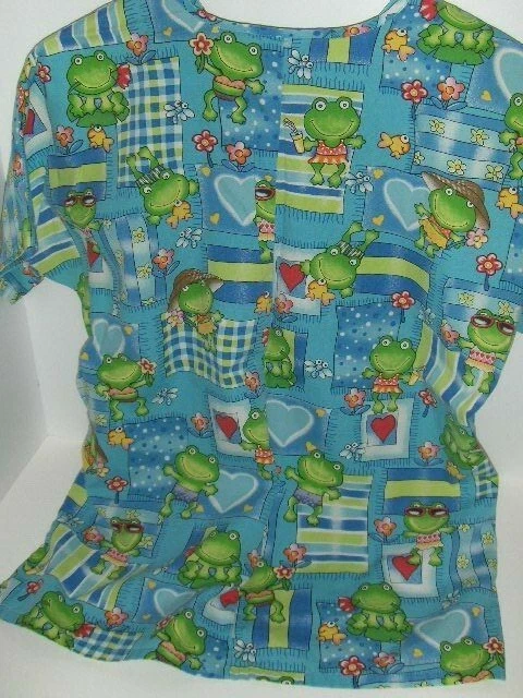 Scrub H.Q. frogs scrub top - X Small - Image 3 of 3