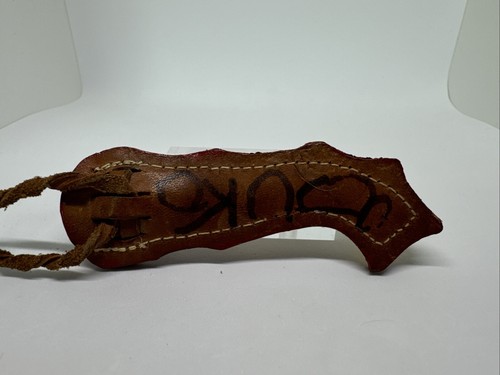 Vintage Finnish Puukko Nordic Reindeer Antler Handle Sami Knife & Fur Sheath - Picture 12 of 13