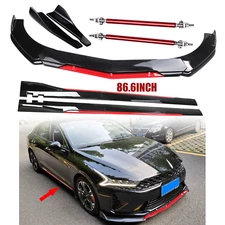 Front Bumper Lip Splitter Spoiler 86.6Side Skirt FOR KIA K5 2021 2022 Body Kit