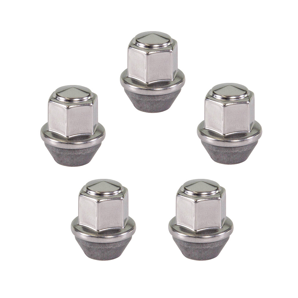 5x Wheel Lug Nuts Sliver For 2011-2020 Ford Fusion Focus Escape