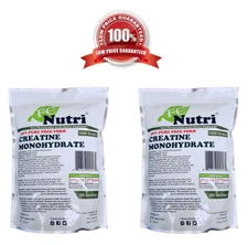 Creatine Monohydrate Powder x2 bags 1000g (2.2 lb) Micronized by FCNutri