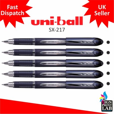 Uni Jetstream SX-217 Kugelschreiber - 0,7 mm - Schwarz - 5er Pack