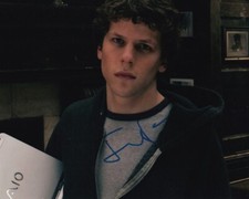 JESSE EISENBERG signed autograph 20x25cm THE SOCIAL NETWORK in person autograph