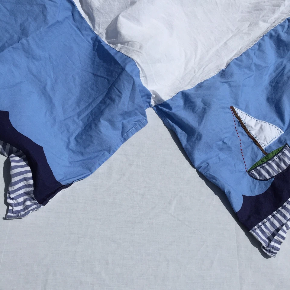 Парусники морская кроватка юбка керамика сарай детский синий 16» падение хлопок  - Изображение 3 из 4