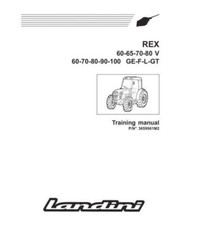 Manuale officina Landini Rex da 60 a 100 modelli