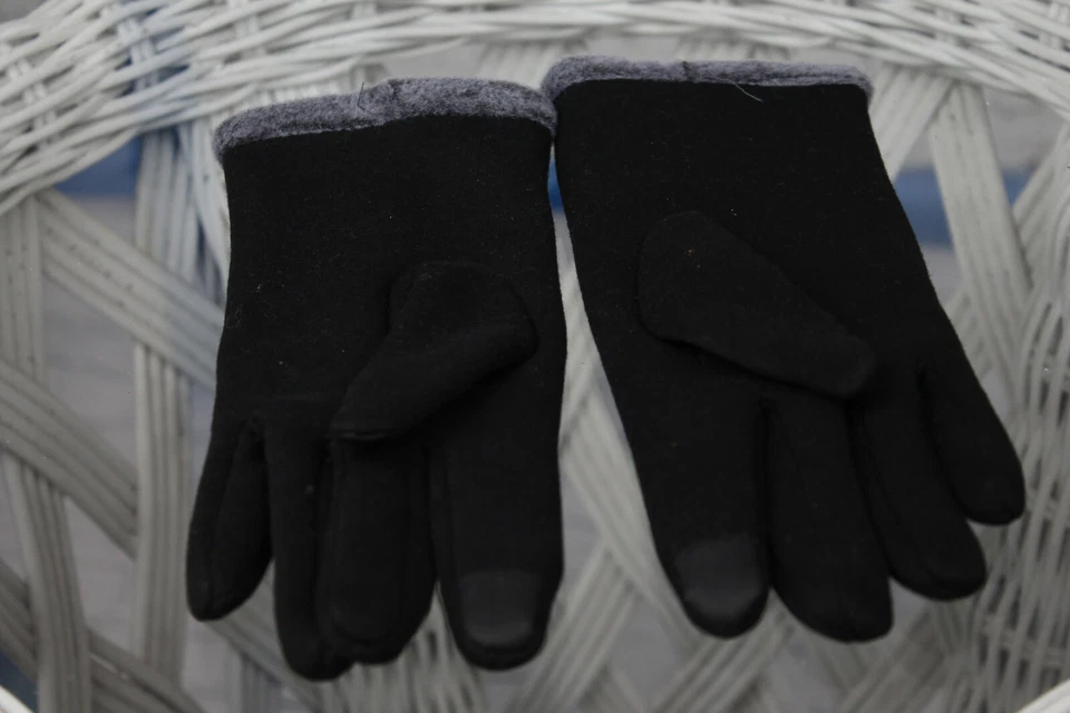 Guantes de vellón negros para mujer UGG Australia mezcla de algodón talla S Foto 2 de 4