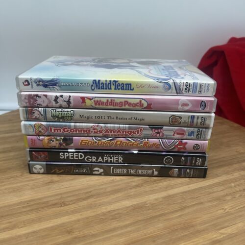 7 DVD Anime Lot Bundle Maid Team Galaxy Angel I’m Going To Be An Angel Negima