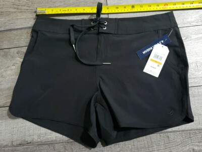 *READ* Nautica Women's Standard Solid 4 1/2'' Core Stretch Boardshort with Cord 