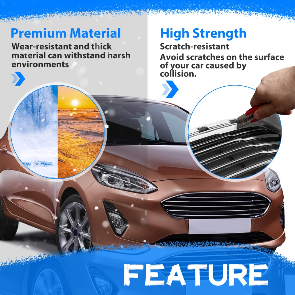 FRONT BUMPER GRILL GRILLE For 2014-2019 Ford Fiesta Replace for D2BZ-17B968-AA Foto 3 de 4