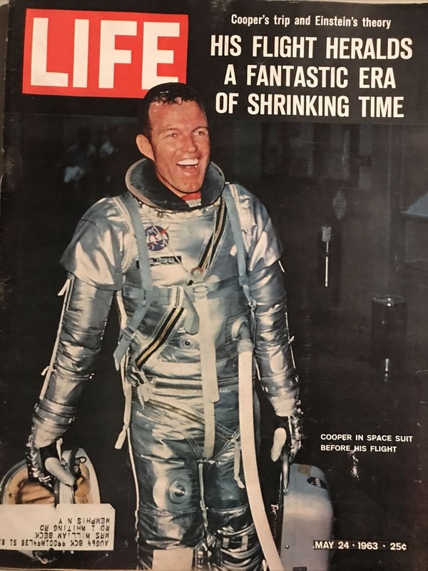 💥MAY 24 1963 LIFE MAGAZINE ASTRONAUT GORDON COOPER JAMES BALDWIN BOND NUREYEV !
