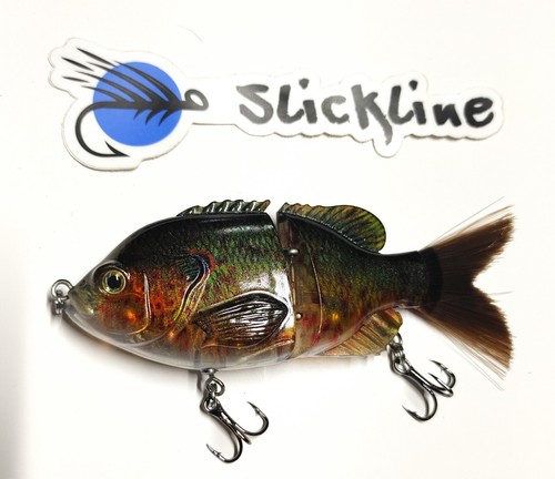 SLICKLINE 120 Jointed Sinking Sunfish Glide Bait Fishing Lure Bass Pike 11 Color - Picture 18 of 60