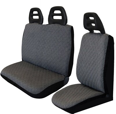 Sitzbezüge Set kompatibel mit 3-Sitzer Transportern Baumwolle gesteppt 100gr