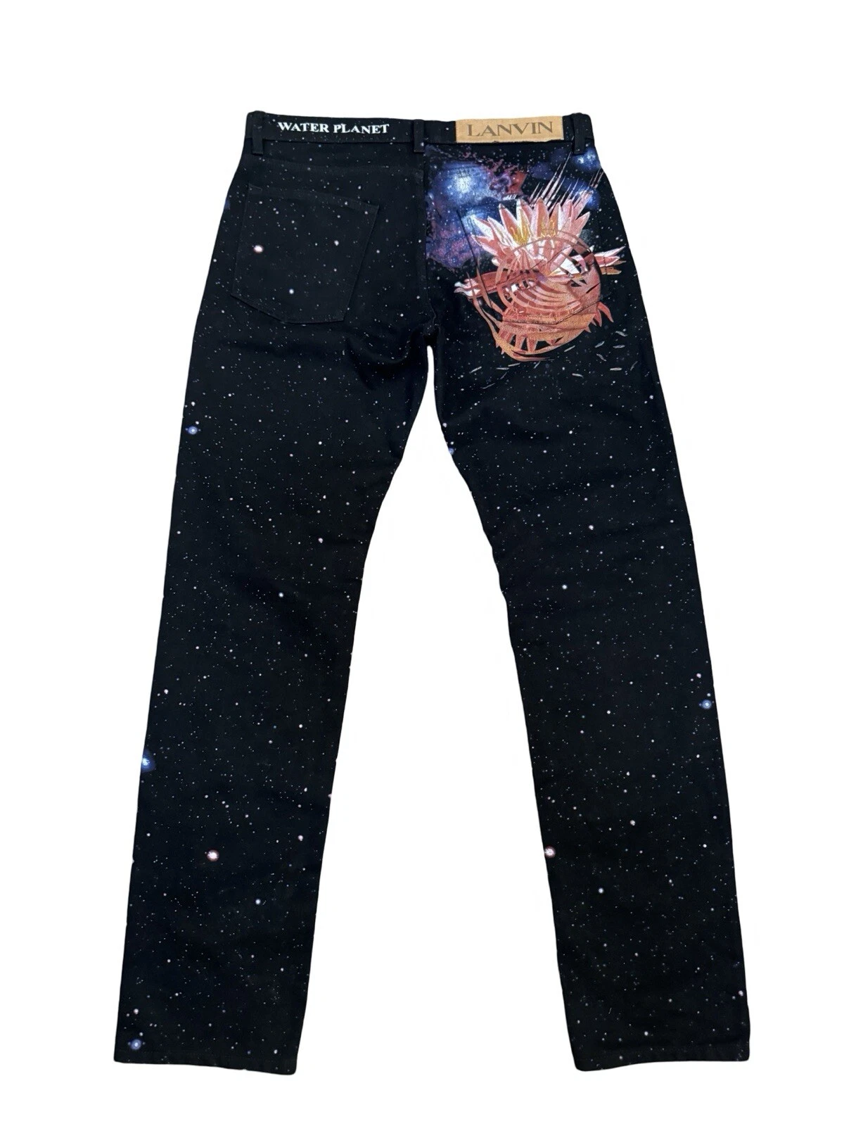Lanvin — LANVIN  Galaxy-Print Straight Leg Jeans